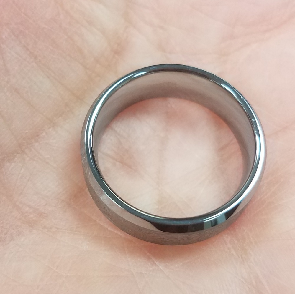 8mm Flat Celtic Dragon men's Tungsten Band Ring - Picture 4 of 6